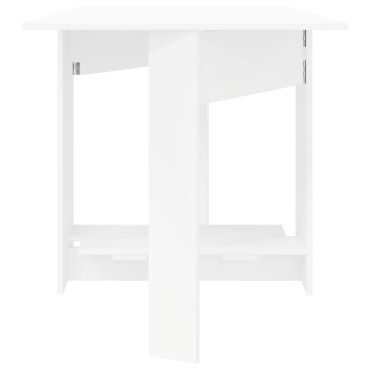vidaXL Τραπέζι φαγητού 138x70x73,5cm Επεξεργασμένο Ξύλο Λευκό 1 τεμ.