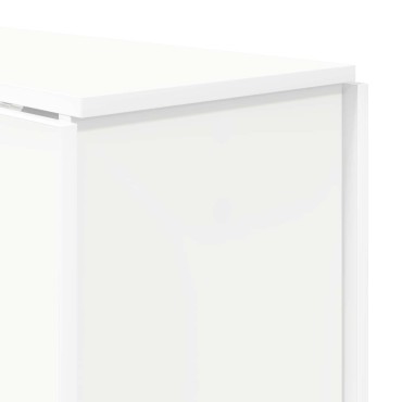 vidaXL Τραπέζι φαγητού 138x70x73,5cm Επεξεργασμένο Ξύλο Λευκό 1 τεμ.