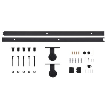 vidaXL Συρόμενη Πόρτα 2 τμχ. 90 x 210 cm Μασίφ Ξύλο Πεύκου