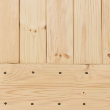 vidaXL Συρόμενη Πόρτα 70 x 210 cm Συμπαγές Ξύλο Πεύκου (Ακατέργαστο)