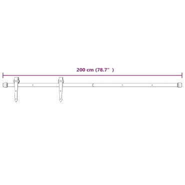 vidaXL Συρόμενη Πόρτα 95 x 210 cm Συμπαγές Ξύλο Πεύκου (Ακατέργαστο)