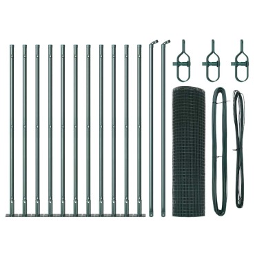 vidaXL Στύλος Περιφράξεων Πράσινο 2500x3,2x50cm