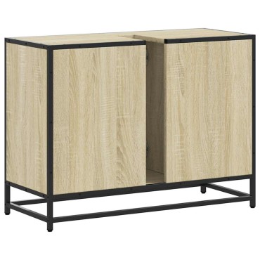vidaXL Ντουλάπι Μπάνιου Νιπτήρα Sonoma Δρυς 80x33x60cm Επεξ. Ξύλο