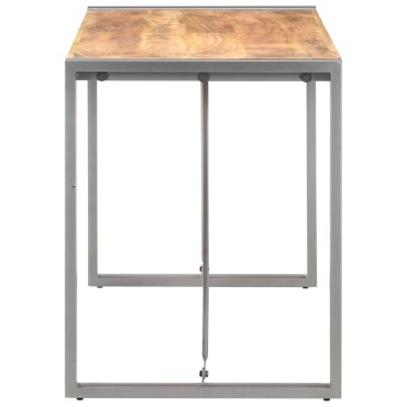 vidaXL Τραπεζαρία 120x60x75cm από Μασίφ Ακατέργαστο Ξύλο Μάνγκο 1 τεμ.