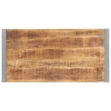 vidaXL Τραπεζαρία 120x60x75cm από Μασίφ Ακατέργαστο Ξύλο Μάνγκο 1 τεμ.