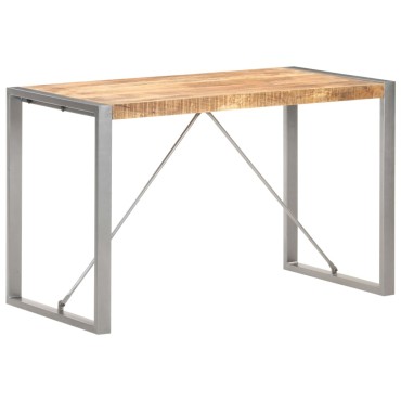 vidaXL Τραπεζαρία 120x60x75cm από Μασίφ Ακατέργαστο Ξύλο Μάνγκο 1 τεμ.