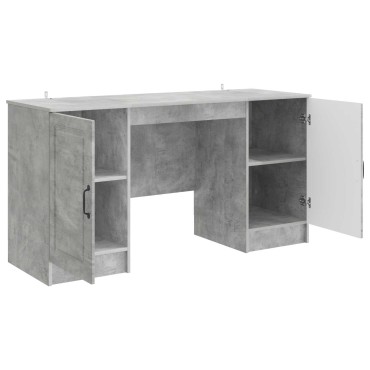 vidaXL Γραφείο Γκρι Σκυροδέματος 142,5x50x75cm 1 τεμ.