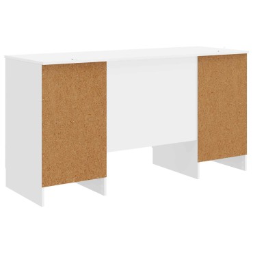 vidaXL Γραφείο Γυαλιστερό Λευκό 142,5x50x75cm Επεξεργασμένο Ξύλο 1 τεμ.