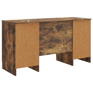 vidaXL Γραφείο Καπνισμένο Ξύλο Δρυός 142,5x50x75cm 1 τεμ.
