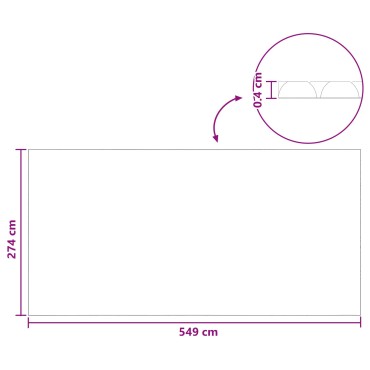 vidaXL Ηλιακή Κάλυψη Πισίνας Βαρέως Τύπου 549 x 274 εκ 200 μμ PE Μπλε