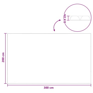 vidaXL Ηλιακή Κάλυψη Πισίνας Βαρέως Τύπου 300 x 200 εκ, 200 μμ