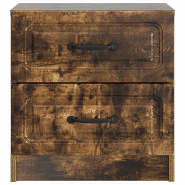 vidaXL Κομοδίνο Καπνισμένο Ξύλο Δρυός 43x34,5x44,5 εκ 1 τεμ.