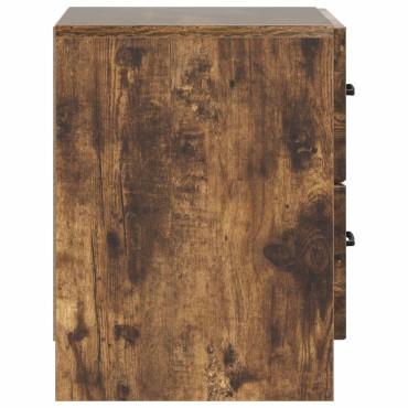 vidaXL Κομοδίνο Καπνισμένο Ξύλο Δρυός 43x34,5x44,5 εκ 1 τεμ.