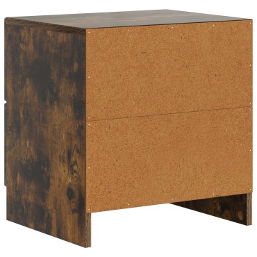 vidaXL Κομοδίνο Καπνισμένο Ξύλο Δρυός 43x34,5x44,5 εκ 1 τεμ.