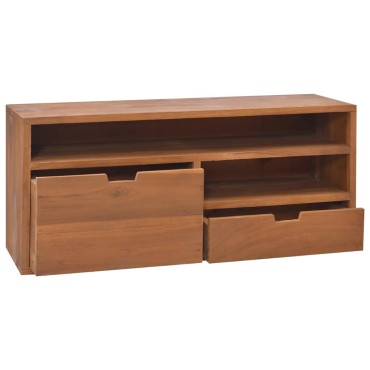 vidaXL Έπιπλο Τηλεόρασης 90x30x40cm από Μασίφ Ξύλο Teak