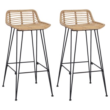 vidaXL Καρέκλα Μπαρ 44x46x91cm Ράβδος Σίδερο Διάμετρος 10mm 1 τεμ.