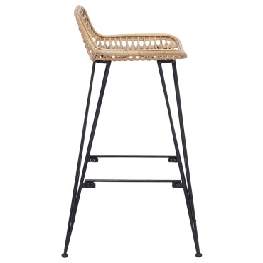 vidaXL Καρέκλα Μπαρ 44x46x91cm Ράβδος Σίδερο Διάμετρος 10mm 1 τεμ.