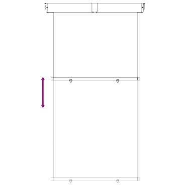 vidaXL Αυλούπα Πλευράς Μπαλκονιού 160 x 250 cm