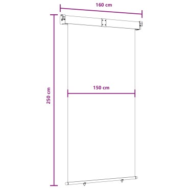 vidaXL Αυλούπα Πλευράς Μπαλκονιού 160 x 250 cm