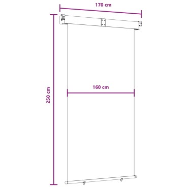 vidaXL Αυλούπα Πλευράς Μπαλκονιού 170 x 250 cm