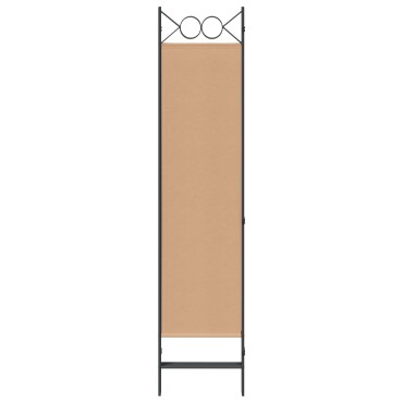 vidaXL 4-Πίνακας Διαχωριστικός Μπεζ 160x180cm Ύφασμα