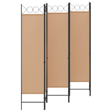vidaXL Διαχωριστικό Δωματίου 6-Πάνελ Μπεζ 240x180cm Ύφασμα 1 τεμ.