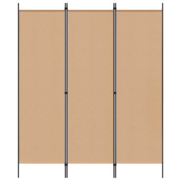 vidaXL Διαχωριστικό Δωματίου Μπεζ 150x180cm Ύφασμα 1 τεμ.