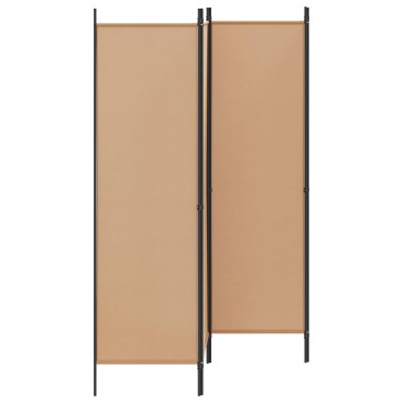 vidaXL 4-Πίνακας Διαχωριστικός Μπεζ 200x180cm Ύφασμα