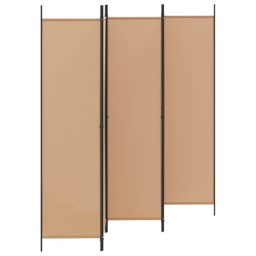 vidaXL 5-Panel Διχοτόμος Μπεζ 250x200cm Ύφασμα