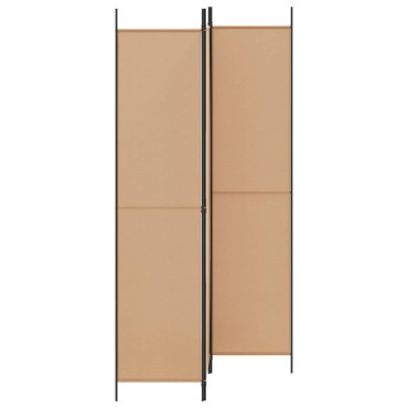 vidaXL 3-Panel Room Divider Μπεζ 150x220cm Ύφασμα