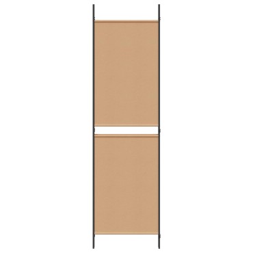 vidaXL 3-Panel Room Divider Μπεζ 150x180cm Ύφασμα