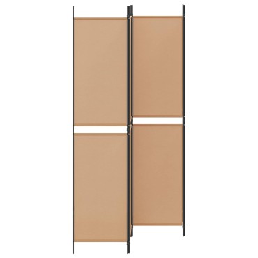 vidaXL Διαχωριστικό Δωματίου 4 Πάνελ Μπεζ 200x220cm Ύφασμα 1 τεμ.