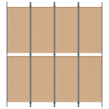 vidaXL Διαχωριστικό Δωματίου 4 Πάνελ Μπεζ 200x220cm Ύφασμα 1 τεμ.