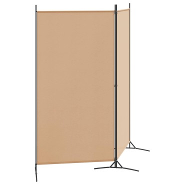 vidaXL Δίαυλος Δωματίου 2 Πάνελ Μπεζ 175x180cm Ύφασμα