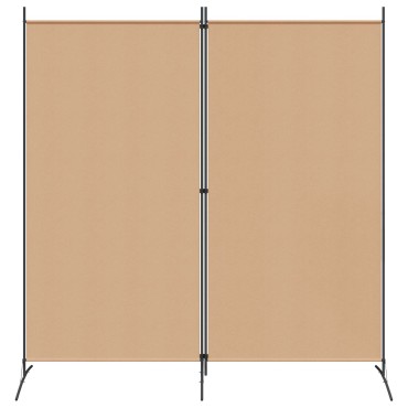 vidaXL Δίαυλος Δωματίου 2 Πάνελ Μπεζ 175x180cm Ύφασμα
