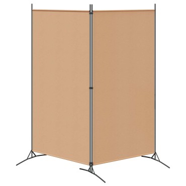 vidaXL Δίαυλος Δωματίου 2 Πάνελ Μπεζ 175x180cm Ύφασμα