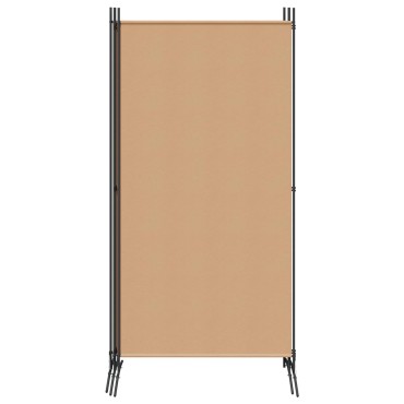 vidaXL 4-Πίνακας Διαχωριστικός Μπεζ 346x180cm Ύφασμα