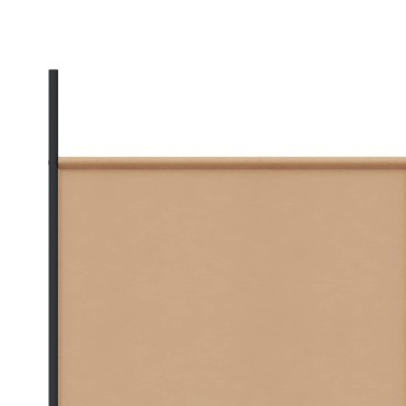 vidaXL 4-Πίνακας Διαχωριστικός Μπεζ 346x180cm Ύφασμα