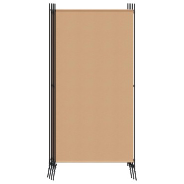 vidaXL Διαχωριστικό Δωματίου 6-Πάνελ Μπεζ 520x180cm Ύφασμα 1 τεμ.