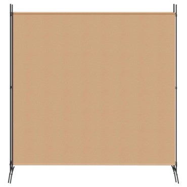 vidaXL 4-Πίνακας Διαχωριστικός Μπεζ 525x180cm Ύφασμα