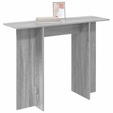vidaXL Τραπέζι κονσόλας Γκρι Sonoma 100x30x75 εκ