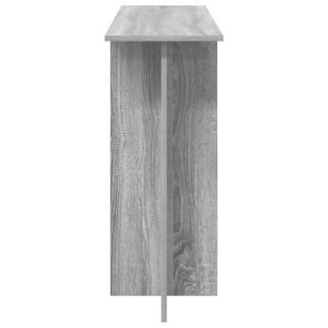 vidaXL Τραπέζι κονσόλας Γκρι Sonoma 100x30x75 εκ