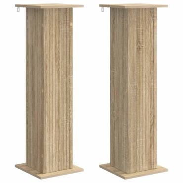 vidaXL Βάση φυτών 2 τμχ. Sonoma Δρυς 30,5 x 30 x 100,5 εκ