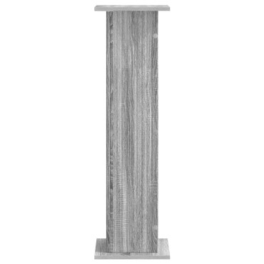 vidaXL Βάση φυτών 2 τμχ. Γκρι Sonoma 30,5 x 30 x 100,5 εκ