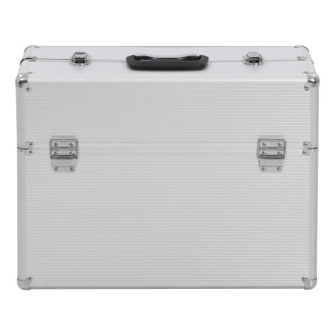 vidaXL Εργαλειοθήκη 47x36x20 εκ. Ασημί Αλουμινίου