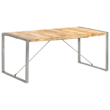 vidaXL Τραπεζαρία 180x90x75cm από Μασίφ Ακατέργαστο Ξύλο Μάνγκο 1 τεμ.