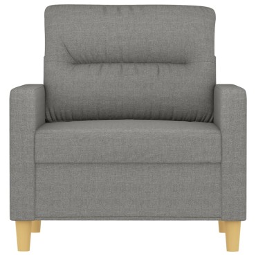 vidaXL Πολυθρόνα Σκούρο Γκρι Υφασμάτινη 78x77x80cm 1 τεμ. Γωνιακός