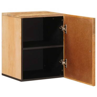 vidaXL Κρεμαστό ντουλάπι Καφέ 38x33,5x48cm Στερεό ξύλο μάνγκο