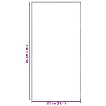 vidaXL Χαλκάκι Σκηνής Ανοιχτό γκρι 500 x 250 cm Πολυαιθυλένιο