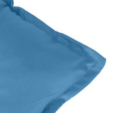 vidaXL Μαξιλάρια Καρέκλας με Πλάτη 4 τεμ. Μπλε 120x50x7cm Ύφασμα